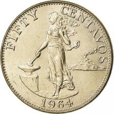 Philippines 25 Centavos Coin | KM189 | 1958 - 1966 picture