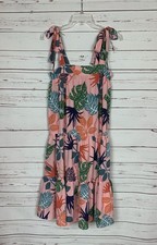 Umgee USA Boutique Women’s S Small Pink Floral Sleeveless Long Cute Midi Dress picture