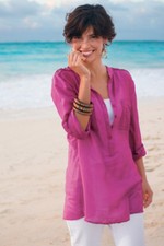 NWT Soft Surroundings Women's Felicity Tunic Blouse In Three Colors Plus Size picture
