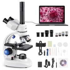VEVOR Professional Trinocular Compound Microscope Kit 40-5000X Magnification picture