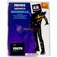 05077789 Spirit Halloween Kids Ravemello Costume - Fortnite Marshmello Size Vary picture
