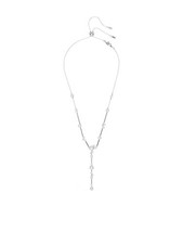 Swarovski Constella Drop Necklace Y Shape White Crystal Silver picture