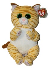 Ty Large Plush Beanie Bellies Buddy MANGO the Tabby Cat Medium (9-10 Inch) MWMTs picture