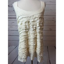Torrid Tank Top Plus Size 2X 2 Ruffle Lace Tiered Y2K 90s Cami Sleeveless picture