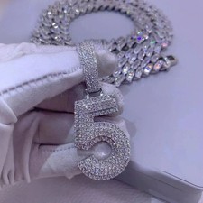 VVS1 Natural Moissanite Any Custom Number 