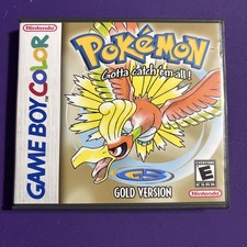 Pokemon Gold Version AUTHENTIC | GameBoy Color | DEAD BATTERY | WITH Case picture