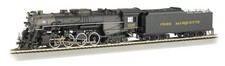 Bachmann 52403 HO Scale 2-8-4 Berkshire Steam Loco Pere Marquette PM 1225 DCC & picture