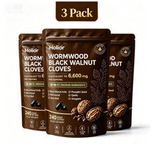 3Pack Holior Wormwood Black Walnut Clove Herbal Supplement 240 Softgels picture