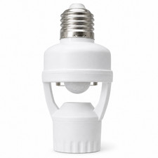 E26/E27 PIR Motion Sensor Lamp Holder 360 Degree Bulb Socket Adapter Auto On Off picture