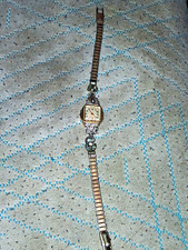Vintage Ladies Benrus 14k Solid Gold Cocktail Watch-17J Model BU -Kreisler Band picture