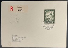 LIECHTENSTEIN 1952 309 FDC First Day Cover FLAWLESS (H7739 picture
