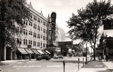 c1940s Waukegan Illinois Genesee Theatre RPPC Photo Postcard COPY picture