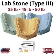 Modern Materials Lab Stone Type III 25-50lb Blue Buff Green Dental Gypsum Model picture