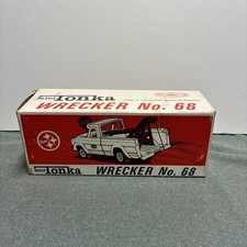 Vintage Mini Tonka Wrecker #68 Used With Box Some Scuffs On Body Used picture