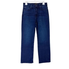 Quince Bella Stretch Straight Jeans Women's 28 Dark Wash Ankle Organic Cotton picture