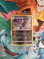 Pokemon Sword & Shield Stamped Promo Card Galarian Obstagoon 119/202 Holo Sealed picture