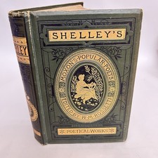 Shelley's Poetical Works Percy Bysshe Shelley W M Rossetti Antique Illustrated picture