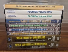 LOT 11 FLORIDA PRO WRESTLING DVDS TURNBUCKLE MEMORIES SUNSHINE STATE CLASSICS ** picture