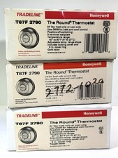 Honeywell T87F 2790 Round Low Voltage Heat Only Thermostat • Lot Of 3 • Read picture
