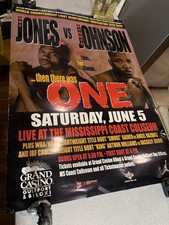Original 1999 Roy Jones VS Reggie Johnson Fight Poster 38X26 picture