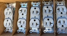 Lot Of 5 Legrand 5362-GRYBXY Duplex Receptacle, 20 Amp 125V, Gray picture