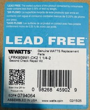 Watts 1-1/4”-2” 2nd Check Repair Kit LFRK909M1-CK2 #0794064 picture