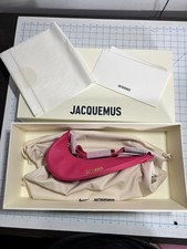 Jacquemus x Nike Le Sac Swoosh Shoulder Bag Dark Pink Bag DQ0324-653 New w/ Box picture
