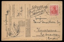 Germany 1918 Feldpost to Turkey Feldpost Censored Cover 90431 picture
