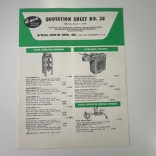 O'Neil-Irwin Mfg Co Di-Acro Precision Machine Lake City MN Vintage Pamphlet SJ18 picture