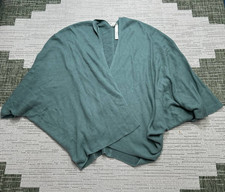 Lululemon Cashlu Sweater Womens Medium Blue Knit Open Front Cardigan  picture