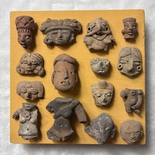15 Pre-Columbian Figures Pieces Colima La Venta Chupícuaro Teotihuacán Mexico picture