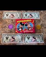 1990-1991 Uncirculated Disney Dollars Coins And Autograph Book 20th Anniversary picture