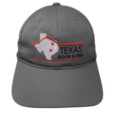 Cap America Gray Baseball Cap OS Hat Texas Door & Trim Therma-Tru Doors Red picture