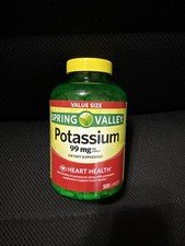 Spring Valley Potassium Caplets Dietary Supplement Value Size, 99 mg, 500 Count picture