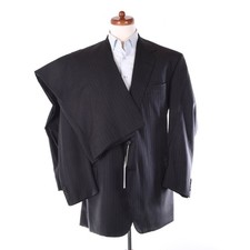 OXXFORD CLOTHES Suit Super 100s 100% Wool Stripes Han Made in USA picture