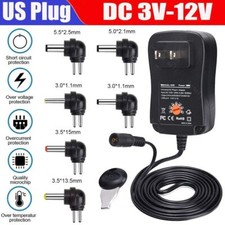 Universal AC to DC 3V~12V Adjustable Power Adapter Supply Charger Electronics picture