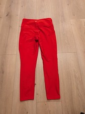 Athleta INTERVAL STASH 7/8 TIGHT LEGGING Vermillion Red-Orange Medium EUC picture