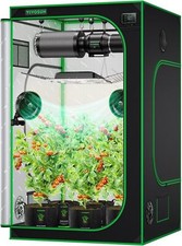 VIVOSUN S448 4x4 Indoor Hydroponic Grow Tent Tri-Layer,Plant Growing 48