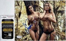 Arianny Celeste & Brittney Palmer Signed Sexy 8x10 Photo UFC Ring Girls JSA COA picture