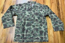 WWII US USMC MARINE P1942 P42 CAMO HBT COMBAT FIELD JACKET-SIZE LARGE 42-44R picture