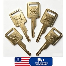 5 PCS Bobcat 6693241 Lgnition Key Fit Skid Steer, Mini Excavator Heavy Equipment picture