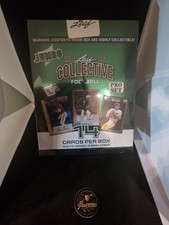 2024 Leaf Collective Football Jumbo Hobby Box 8 Autos 14 Cards Factory Sealed picture