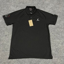 Jayson Tatum Foundation Golf Tournament Polo Shirt Mens Large Black Jordan NEW picture