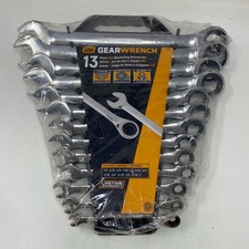 GEARWRENCH 9312 13pc SAE Ratcheting Wrench Set Chrome 1/4-1 in picture
