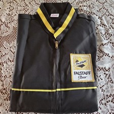 Vintage Falstaff Beer Uniform Employee Jacket USA Medium NOS Unitog 100% Nylon picture