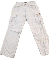 Vtg '90's Polo Ralph Lauren Freighter Cargo Pants Men's Sz 31x32 Beige Wide Leg picture