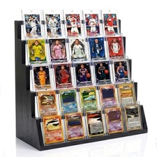 Trading Card Display Stand, 5 Tier Vertical Holder for Baseball Basketball Sport picture