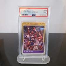 1988-89 FLEER BASKETBALL KAREEM ABDUL-JABBAR GRADED PSA 9 MINT #64 BEAUTIFUL picture