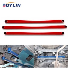 Red Front + Rear Lower Cross Brace Strut Bar for Honda Accord 2008-2012 picture