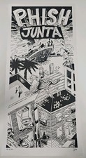 Phish Jim Pollock Signed & Numbered Poster Junta 12x25